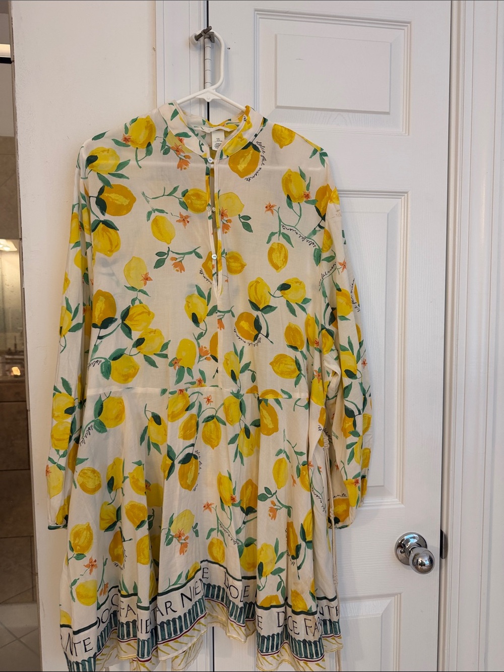 H&M 🍋Lemon Print Drawstring Dress🍋 - Picture 5 of 6